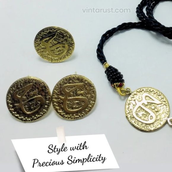 Afghan Tribal Golden Coin Choker With Earrings and Ring ,Coins Jewelry Set - Picture 7 of 7